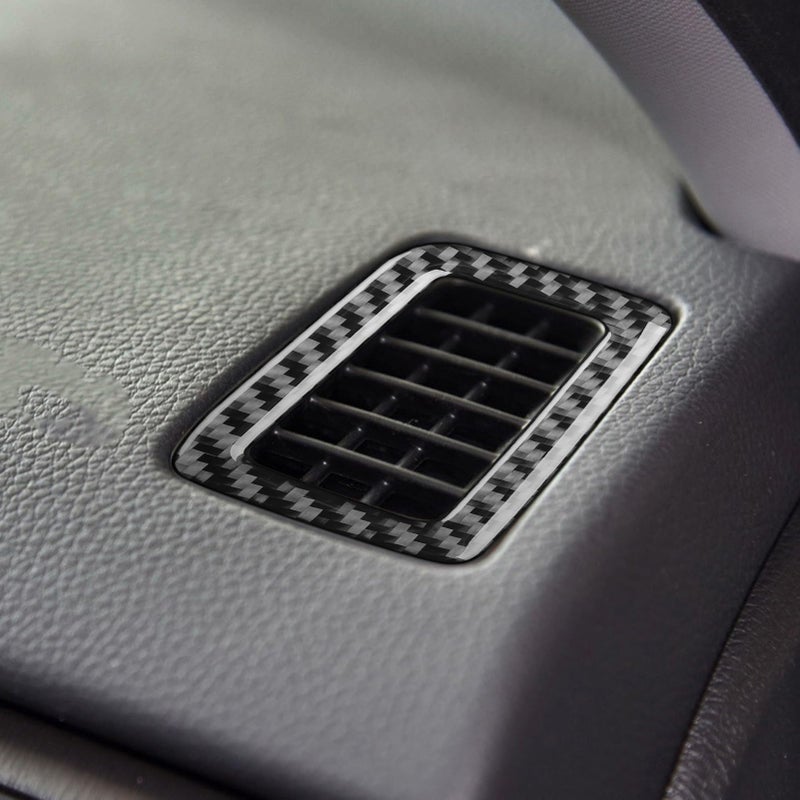 NVCNX Real Premium Carbon Fiber Compatible with Honda 9th Gen Accord 2013-2017 2014 2015 2016 SE LX Sport EX EX-L Touring Hybrid Accessories Car Dash Defogging Air Vent Cover Interior Trim Black - Image 4
